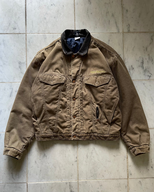 DIESEL INDUSTRY CORDUROY TRUCKER JACKET - LARGE