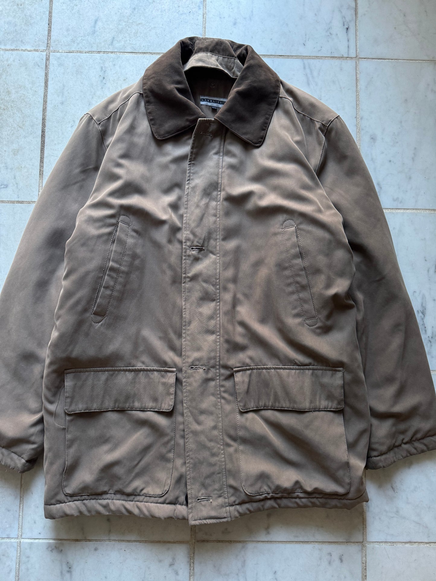 LABEL ISSIM LONG LIGHT BROWN JACKET - LARGE/XLARGE