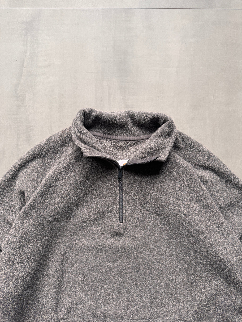 CARHARTT GREY 1/4 ZIP FLEECE - SMALL