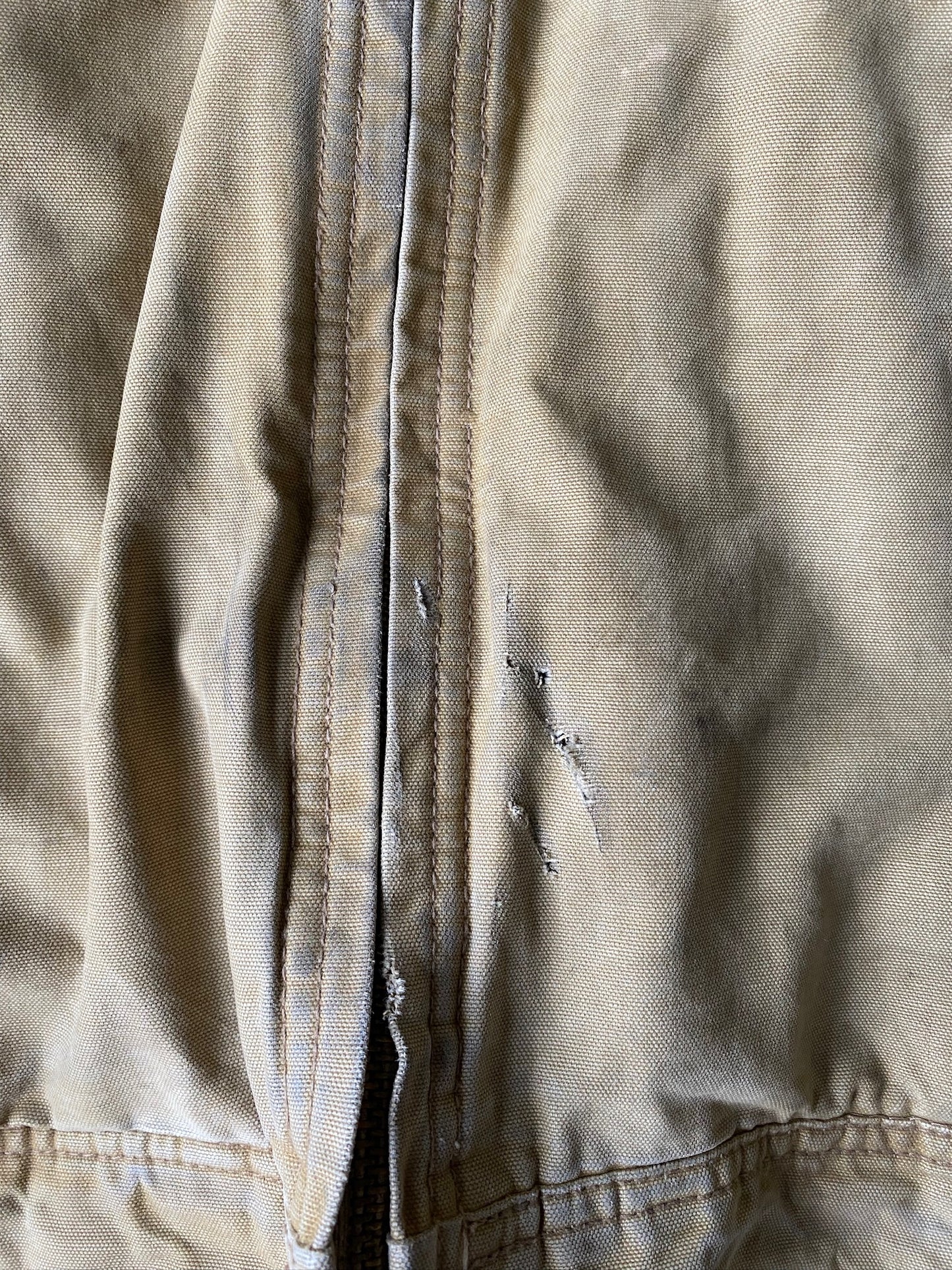 VINTAGE AMERICAN EAGLE TAN DETROIT JACKET - L