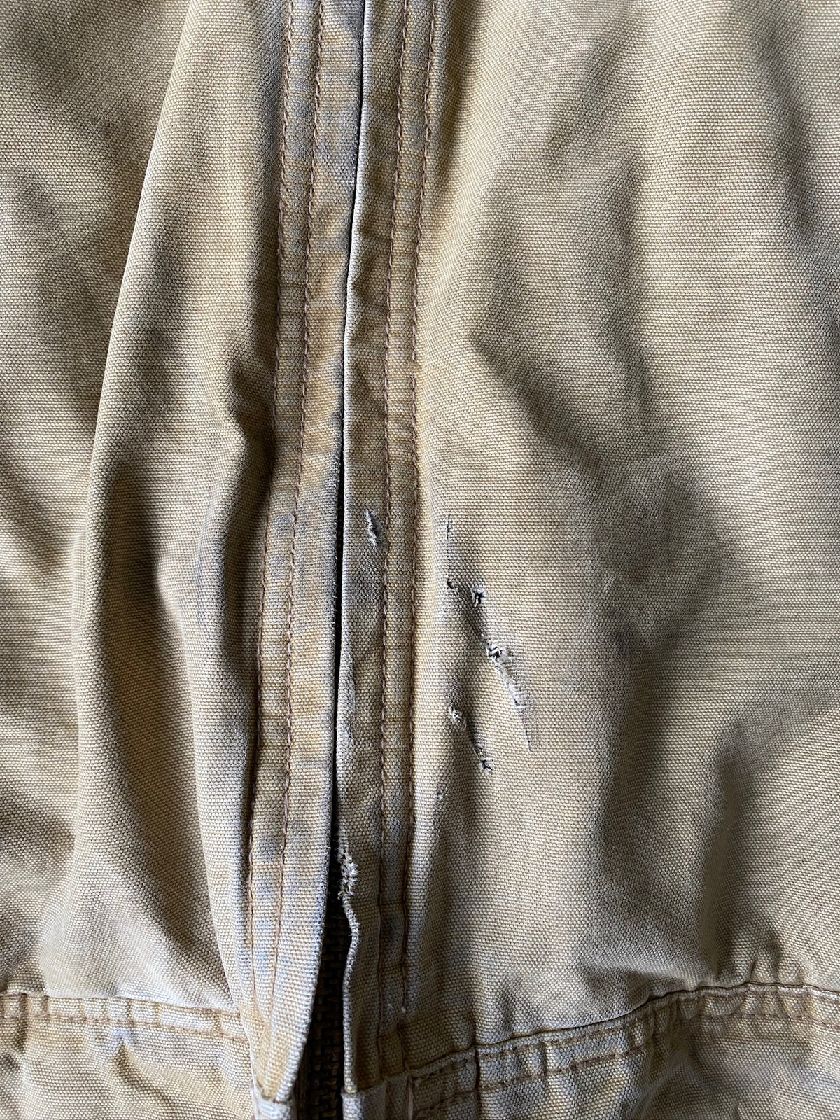 VINTAGE AMERICAN EAGLE TAN DETROIT JACKET - L