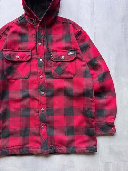 VINTAGE DICKIES RED FLANNEL JACKET - M