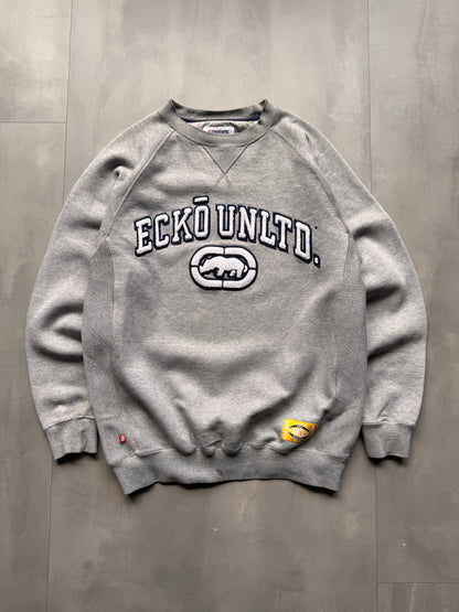 VINTAGE ECKO UNLTD GREY SWEATER - L