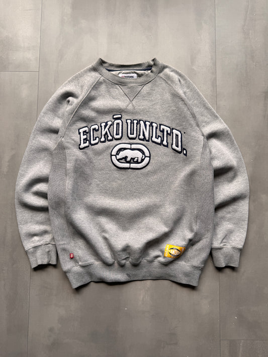 VINTAGE ECKO UNLTD GREY SWEATER - L