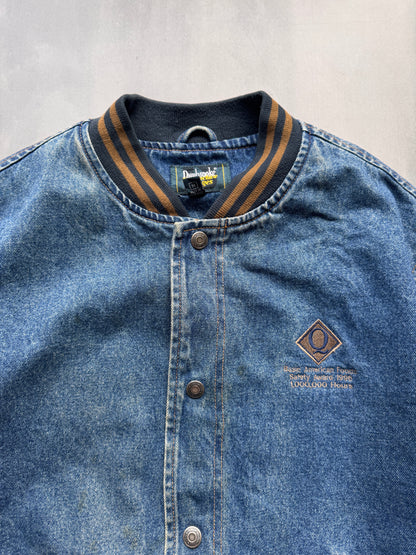 VINTAGE DUNBROOKE BASEBALL JACKET - M