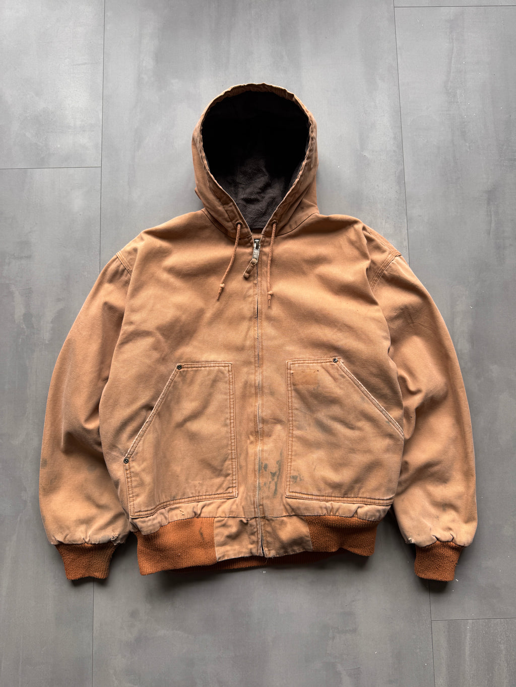 VINTAGE BIG SMITH TAN ACTIVE JACKET - L