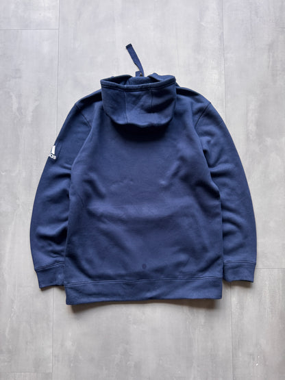 VINTAGE ADIDAS VITERBO SOCCER NAVY HOODIE - L