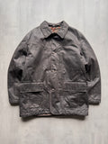 VINTAGE MARLBORO CLASSICS DARK BROWN/BLACK LEATHER JACKET - XL