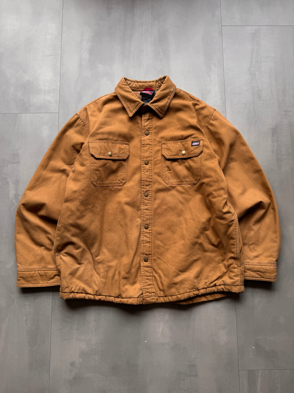 VINTAGE DICKIES TAN WORK JACKET - L