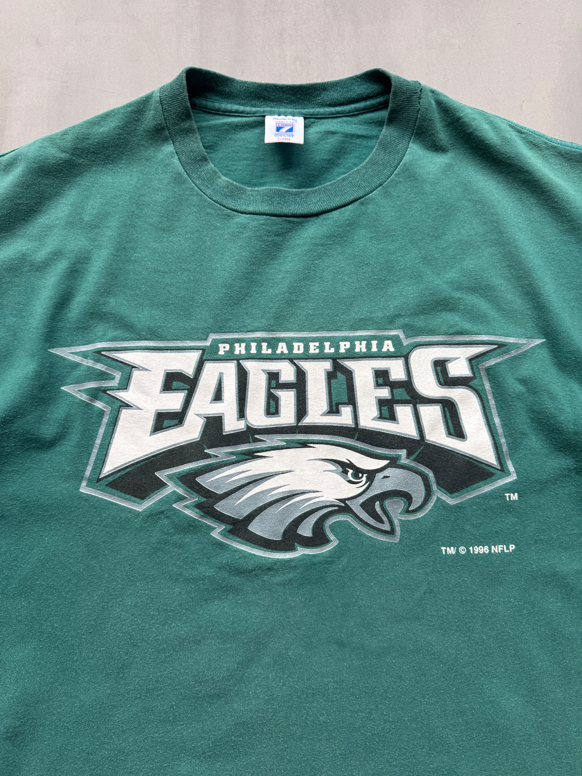 VINTAGE NFL PHILADELPHIA EAGLES GREEN T-SHIRT - XL