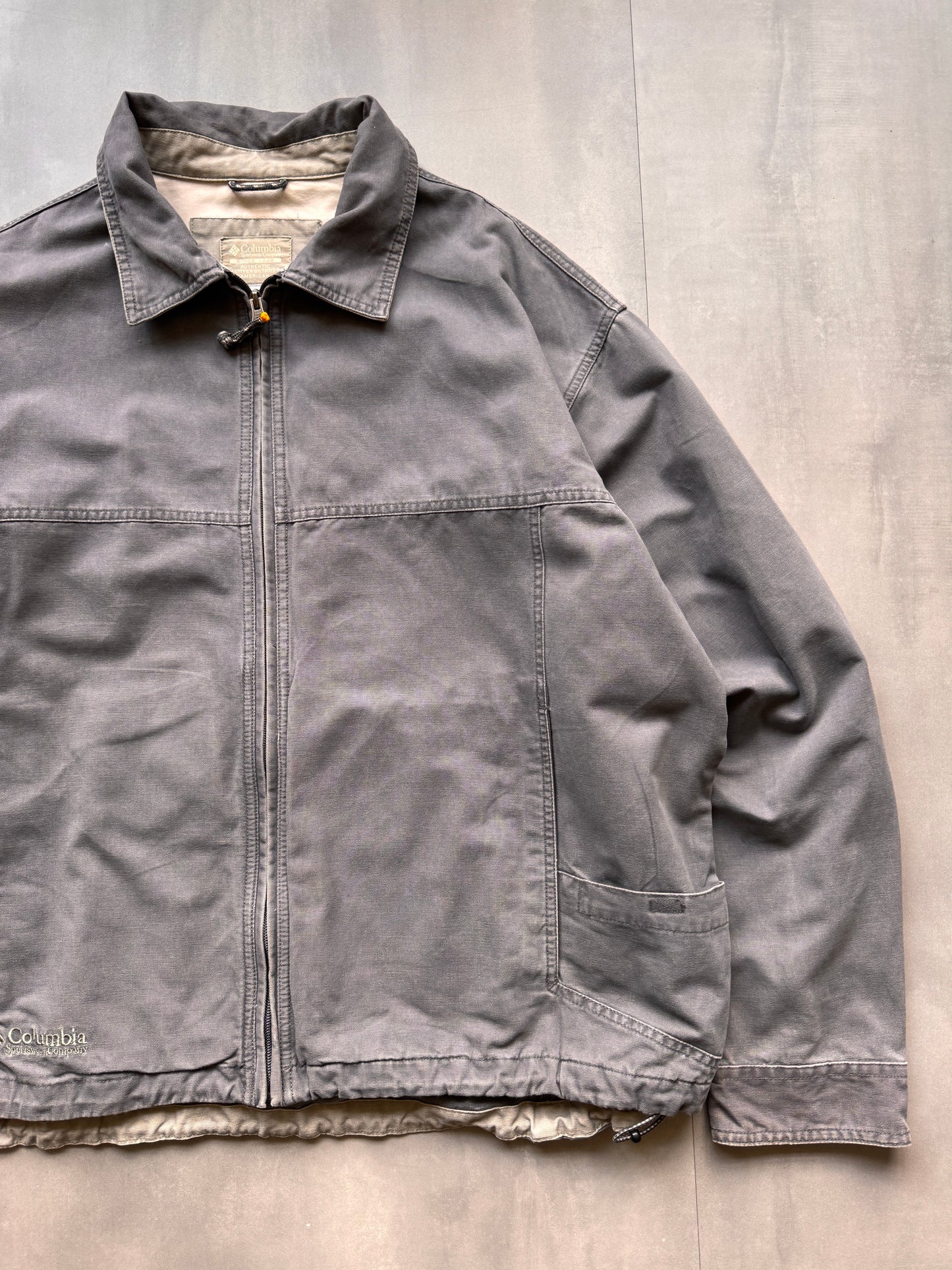 VINTAGE COLUMBIA GREY JACKET - XL