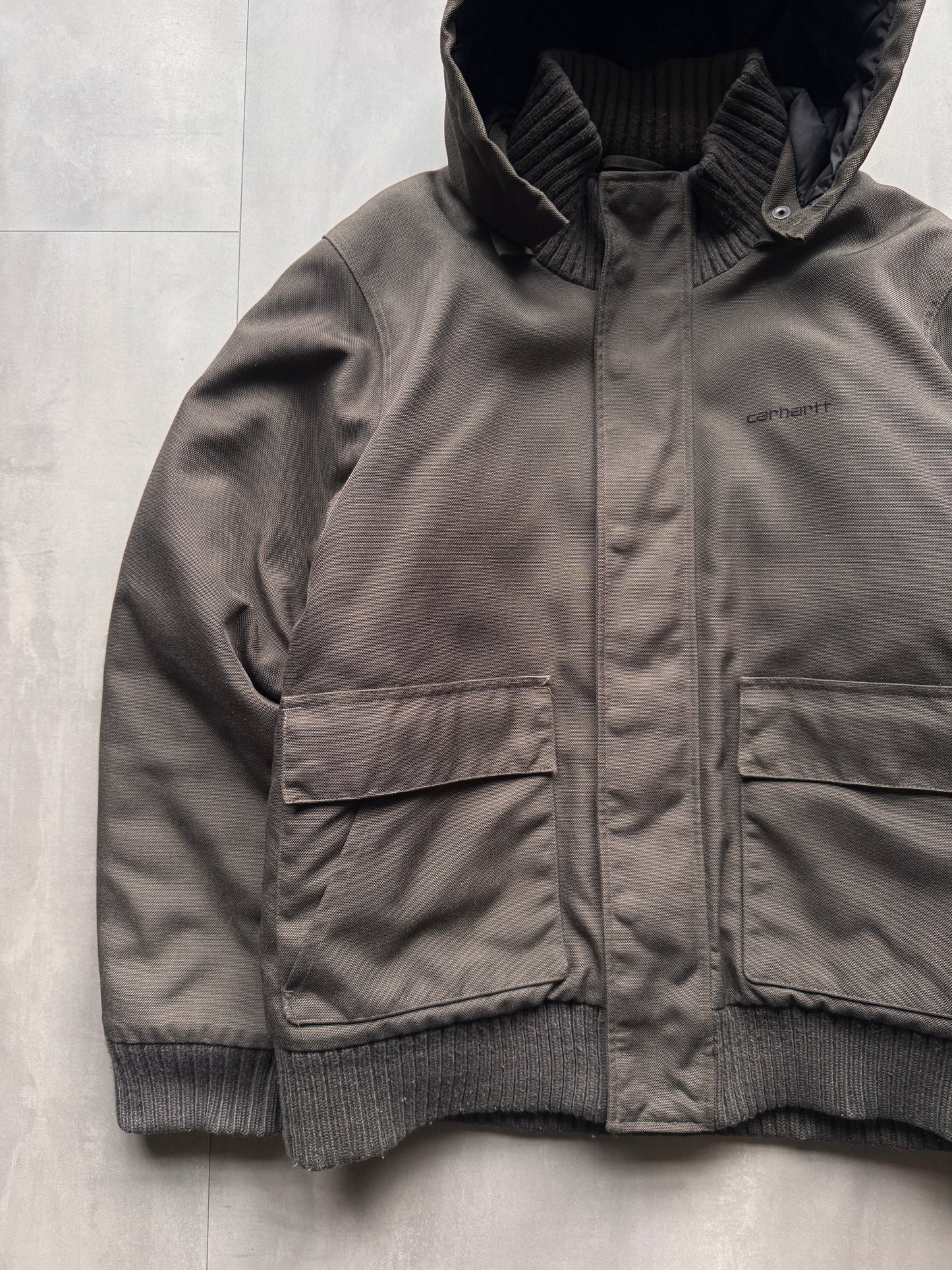 VINTAGE CARHARTT GREY/GREEN JACKET - M