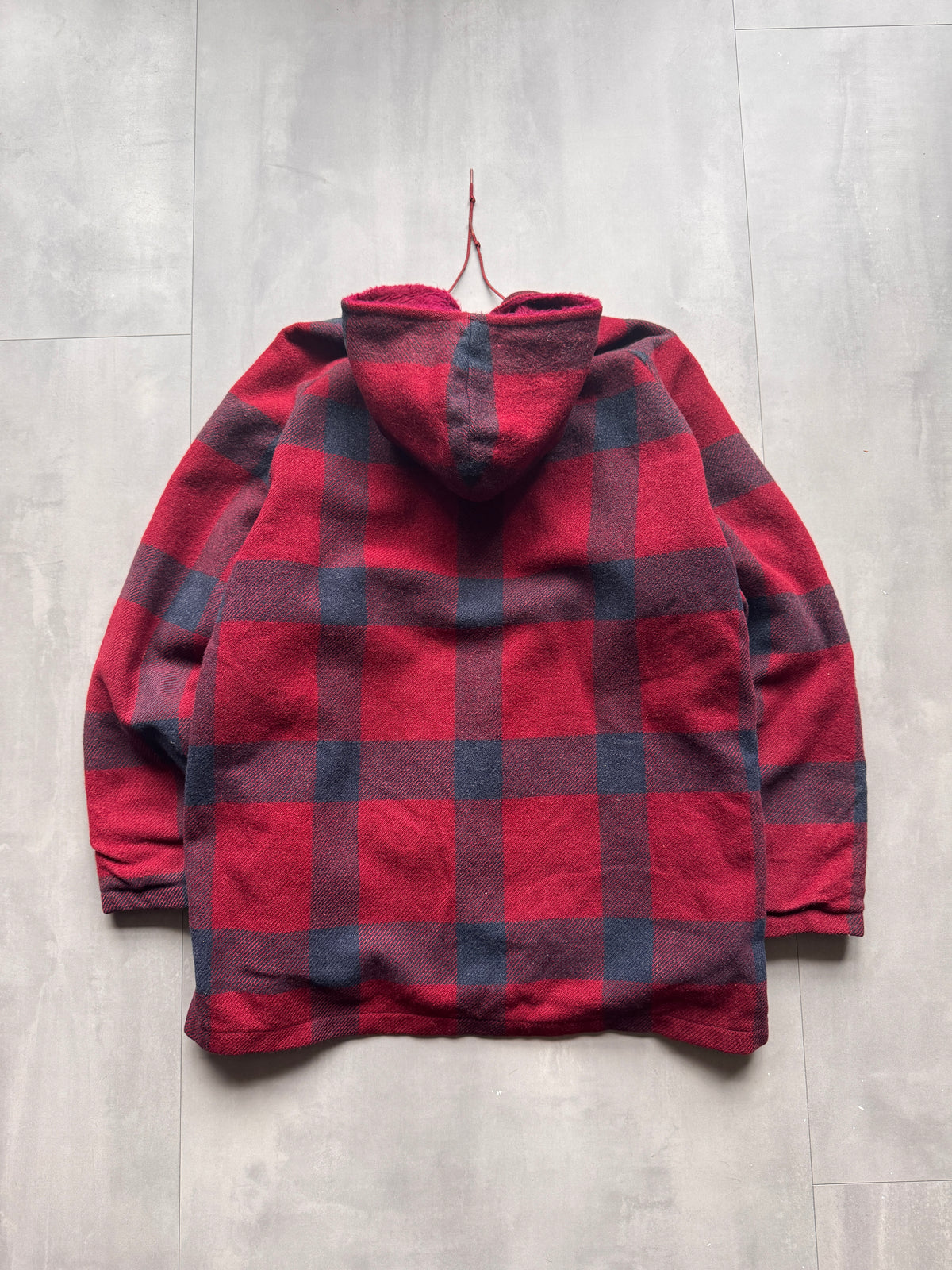 VINTAGE WOOLRICH PLAID FLANNEL ZIP UP JACKET - L