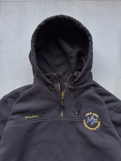 VINTAGE CARHARTT DARK GREY HOODIE - L