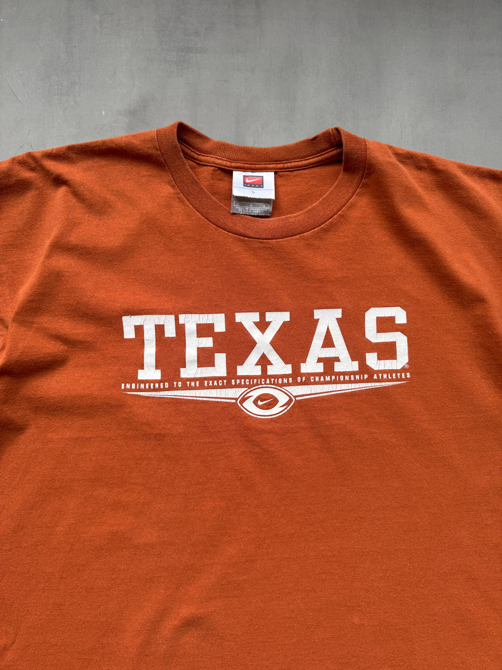VINTAGE NIKE TEXAS LONGHORNS ORANGE TEE - L