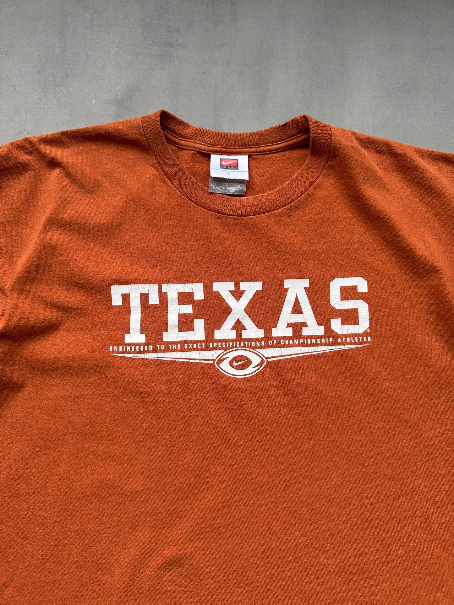VINTAGE NIKE TEXAS LONGHORNS ORANGE TEE - L