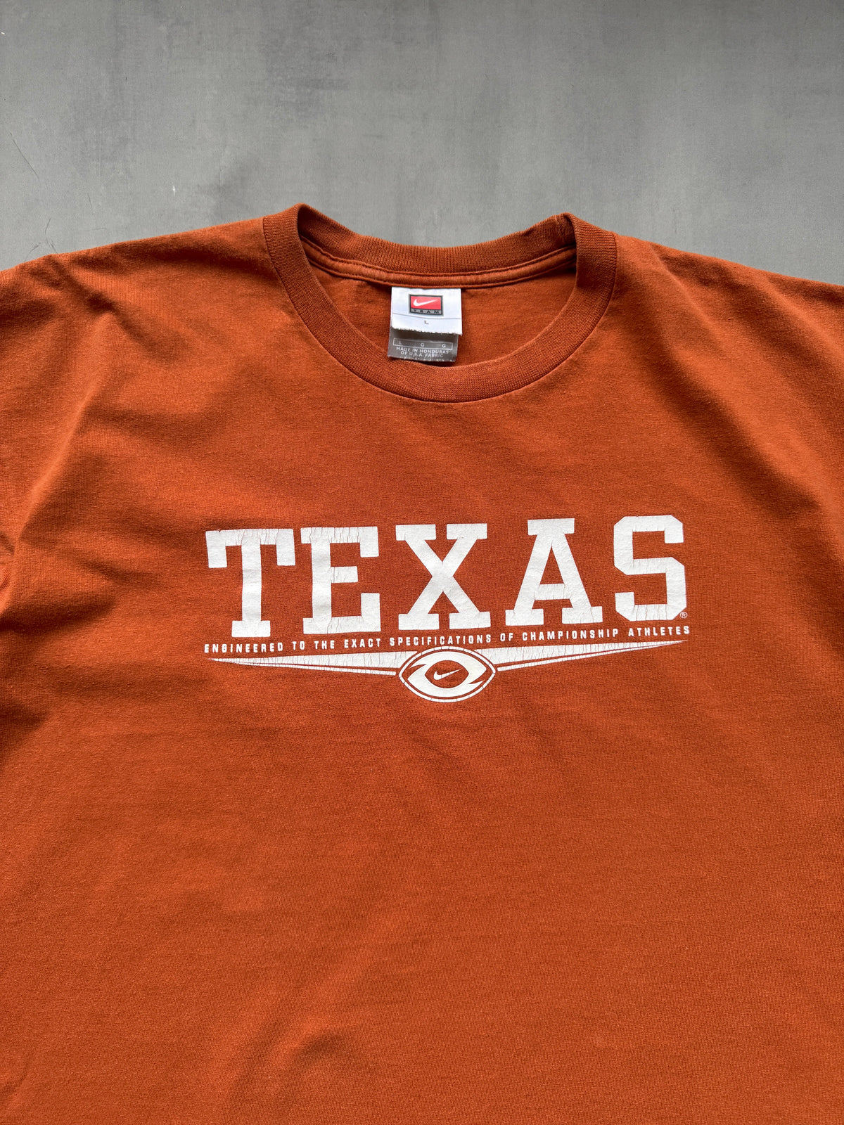 VINTAGE NIKE TEXAS LONGHORNS ORANGE TEE - L