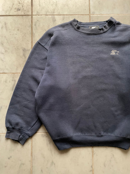 STARTER BLUE FADED SWEATER - LARGE