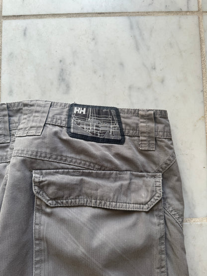 HELLY HANSEN GREY CARGO PANTS - 34x34