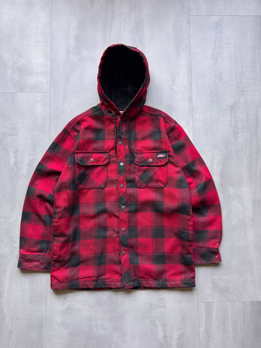 VINTAGE DICKIES RED FLANNEL JACKET - M