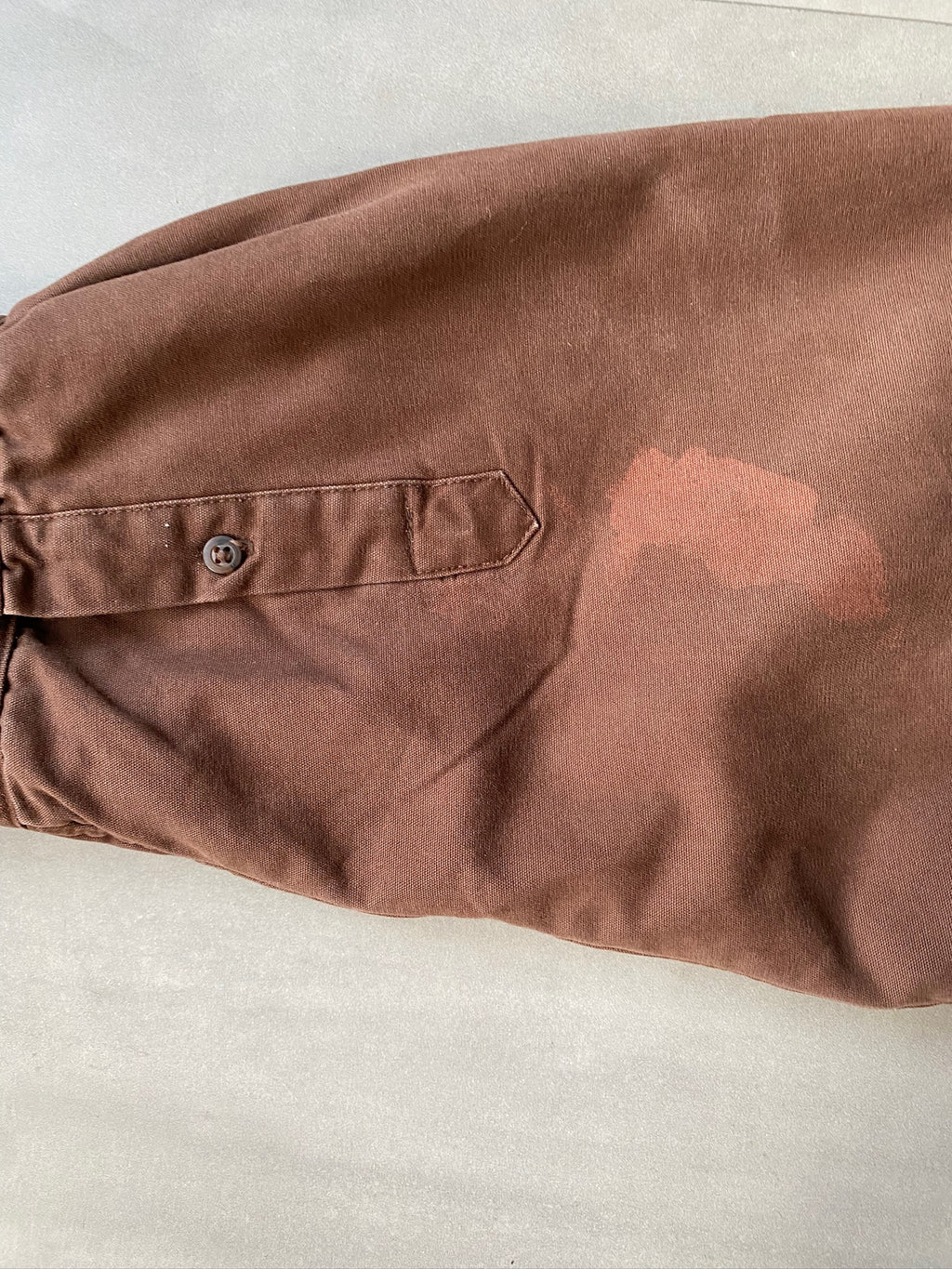 VINTAGE BROWN LINED WORKWEAR JACKET - XXL
