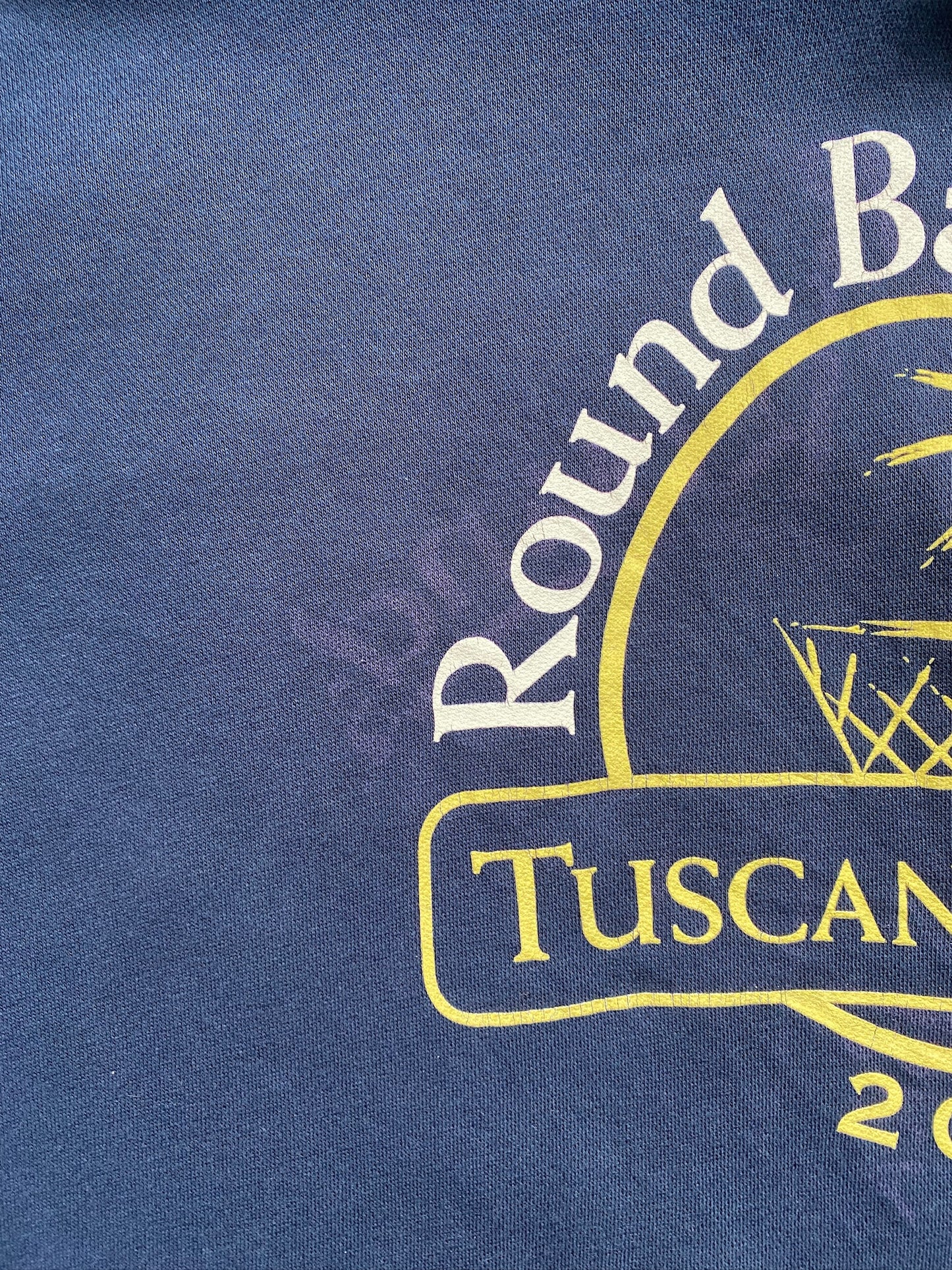 VINTAGE NIKE ROUND BALL CLASSIC NAVY HOODIE - XL