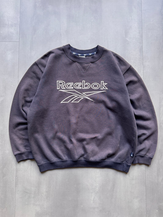 VINTAGE REEBOK FADED GREY SWEATER - S