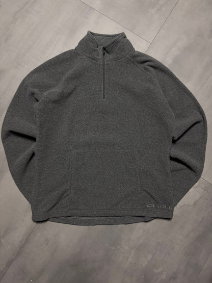 CARHARTT GREY 1/4 ZIP FLEECE - SMALL