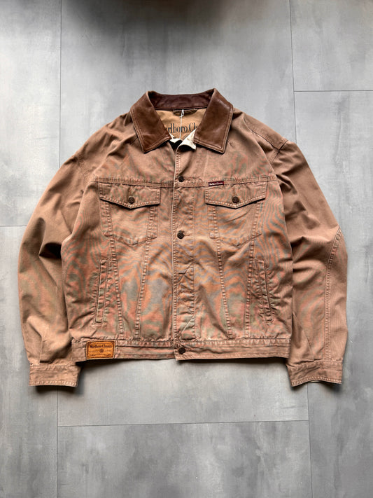 VINTAGE MARLBORO BROWN JACKET - L