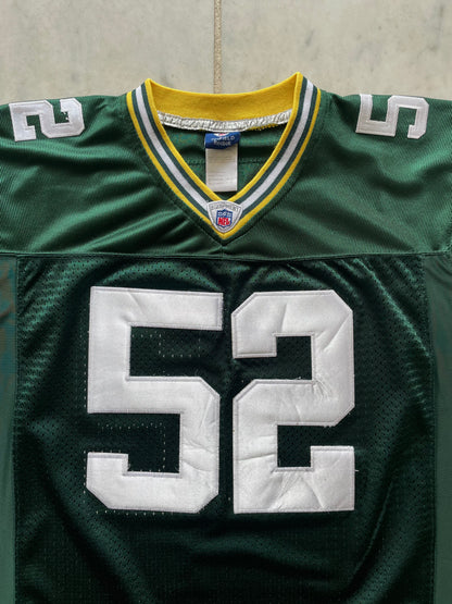 NFL/REEBOK GREEN BAY PACKERS 'CLAY MATTHEWS' 52 JERSEY - SMALL/MEDIUM