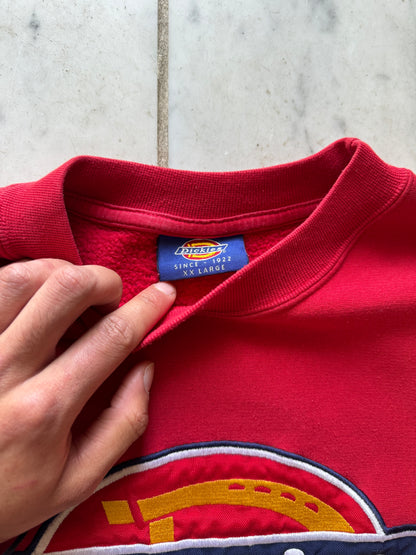 DICKIES RED SWEATER - XLARGE/XXLARGE