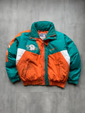 VINTAGE NFL MIAMI DOLPHINS PUFFER JACKET - XL