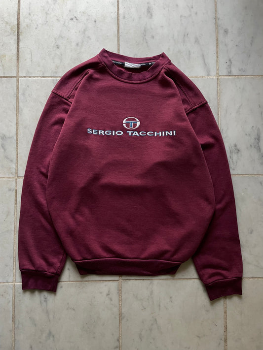 SERGIO TACCHINI BURGUNDY SWEATER - MEDIUM