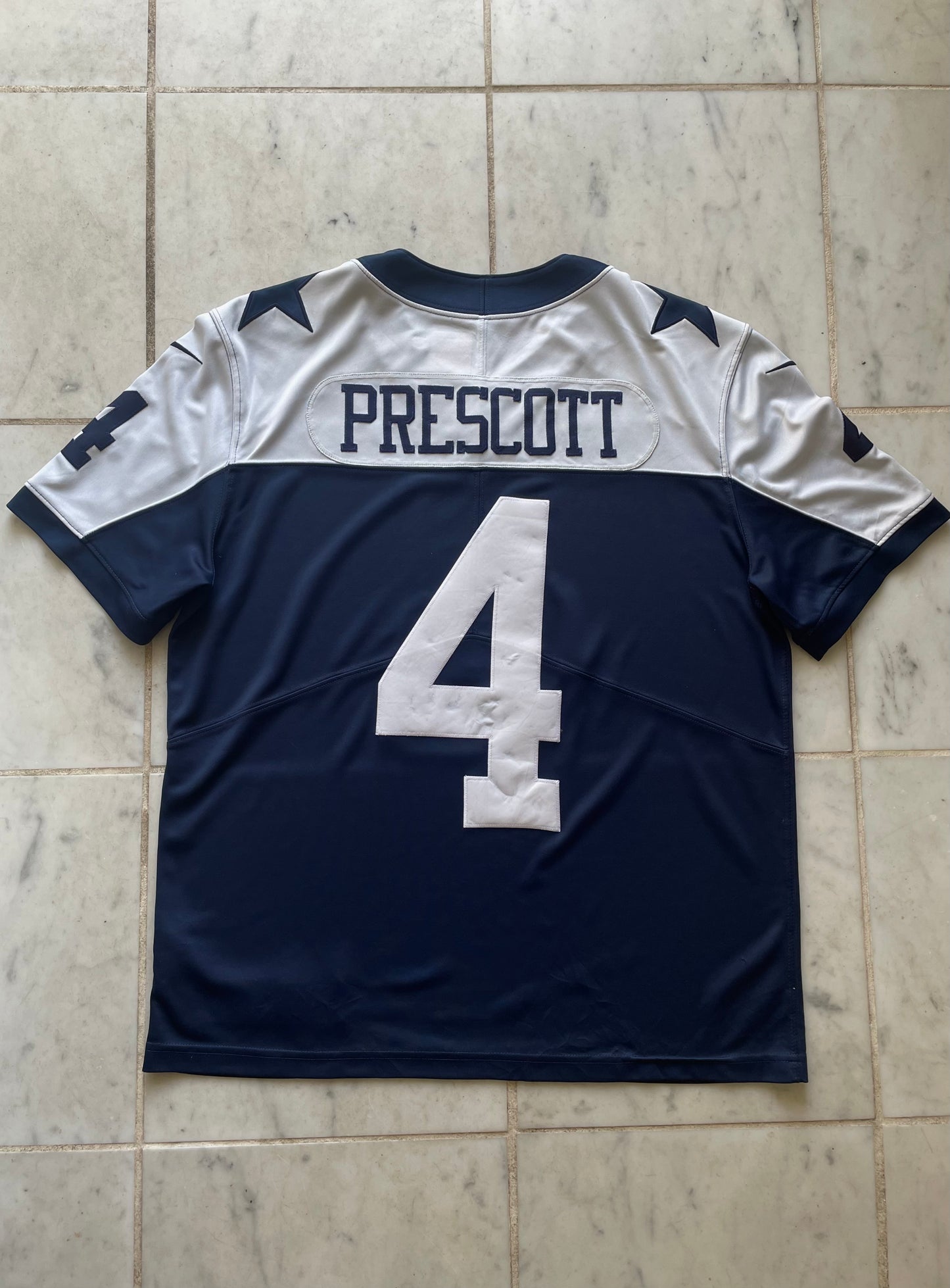 NFL/NIKE DALLAS COWBOYS 'DAK PRESCOTT' 4 JERSEY - MEDIUM/LARGE