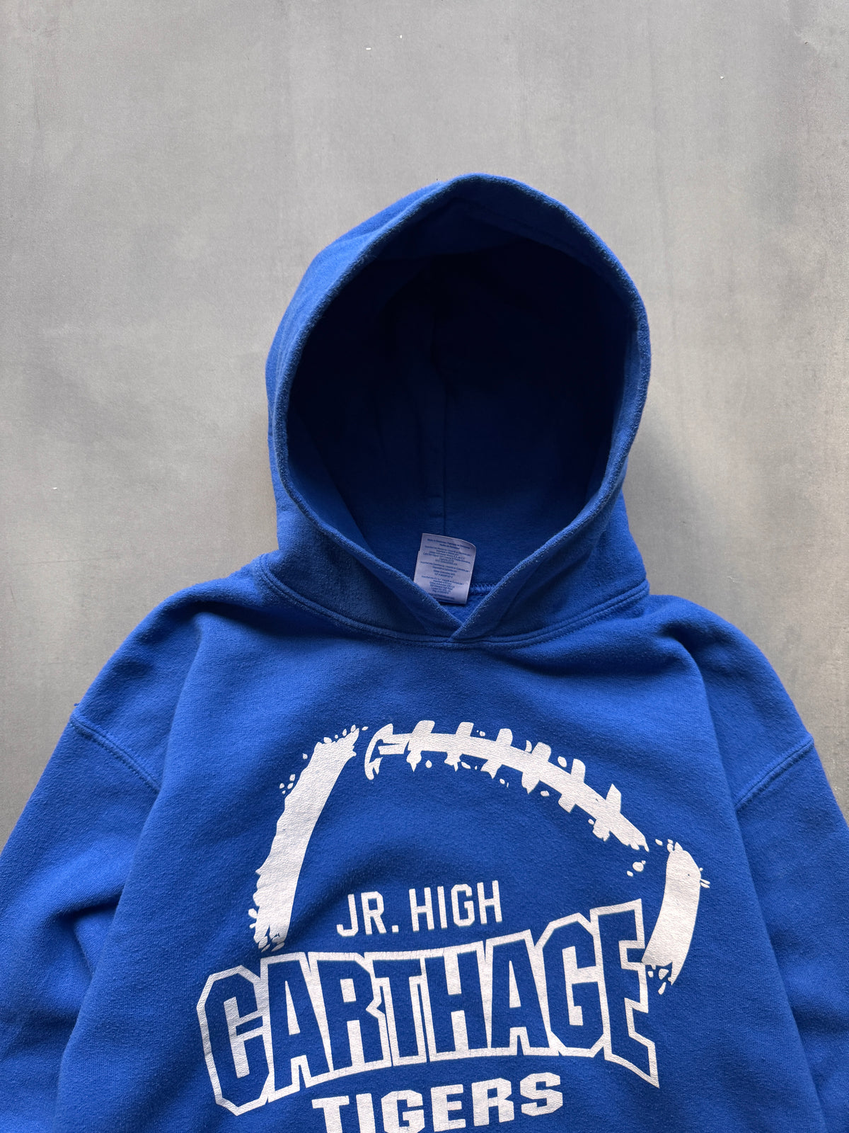CARTHAGE TIGERS JR. HIGH BLUE HOODIE - XS