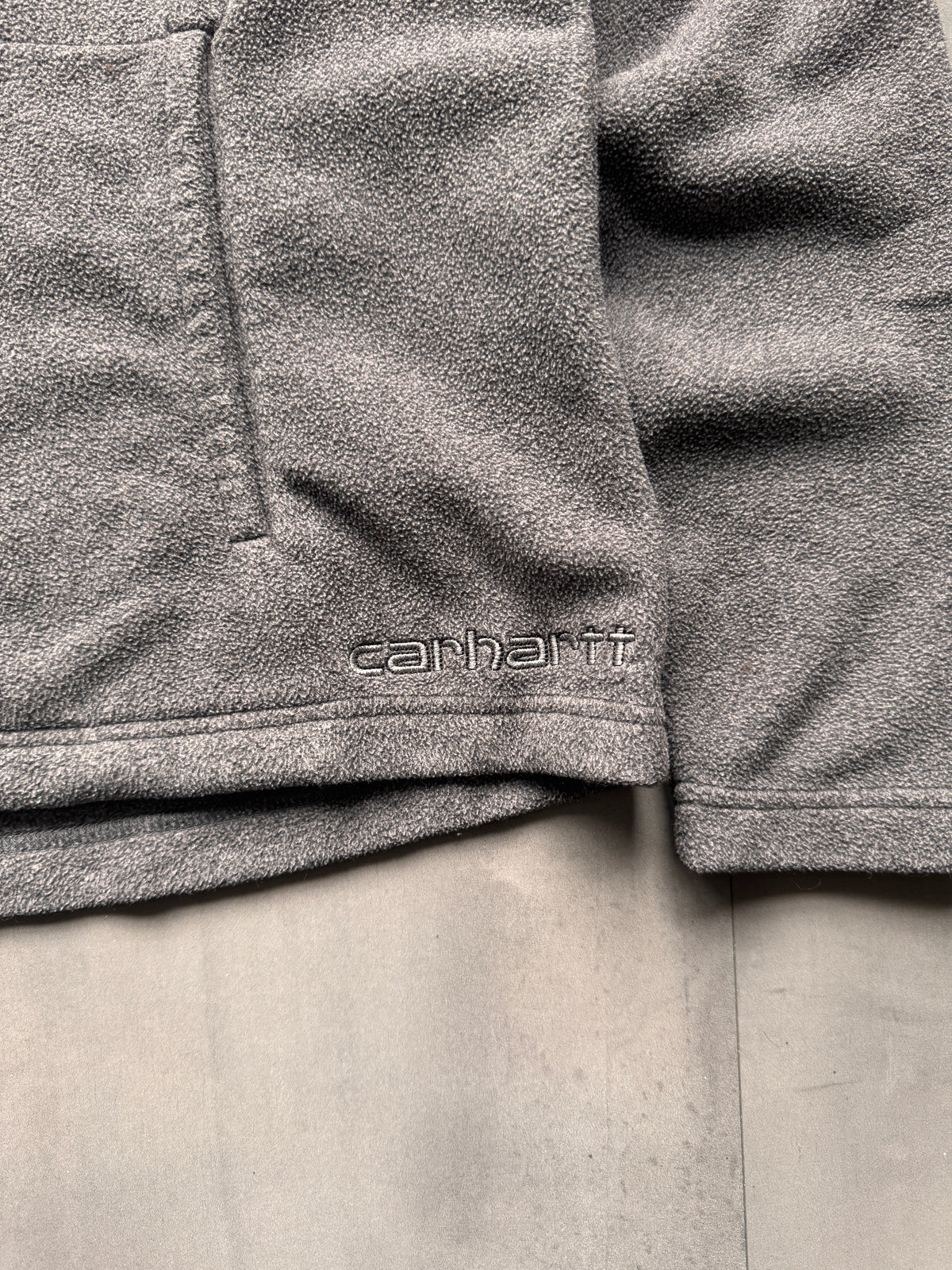 CARHARTT GREY 1/4 ZIP FLEECE - SMALL