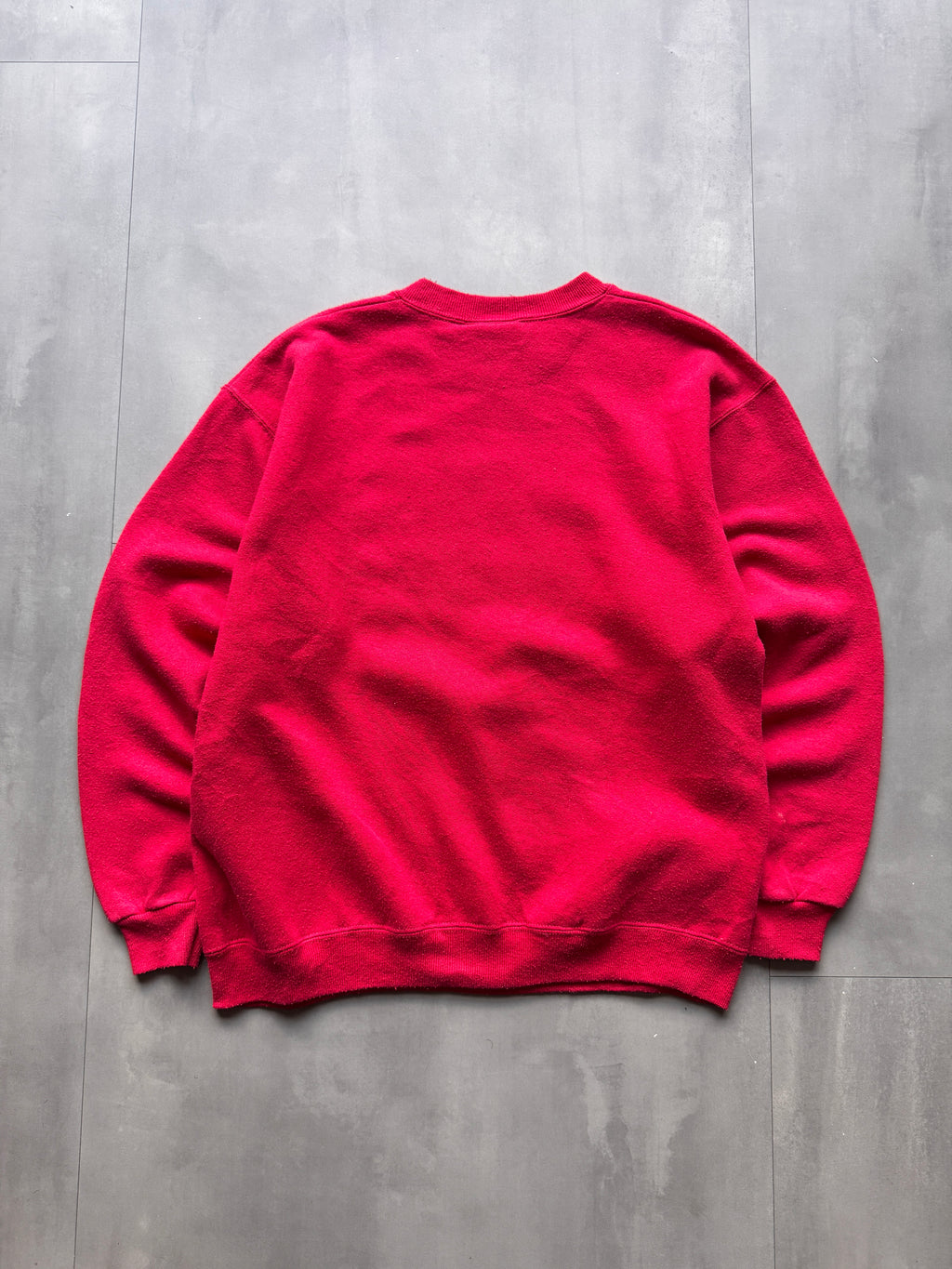 VINTAGE LEE HEAVYWEIGHT MORTON SOCCER RED SWEATER - M