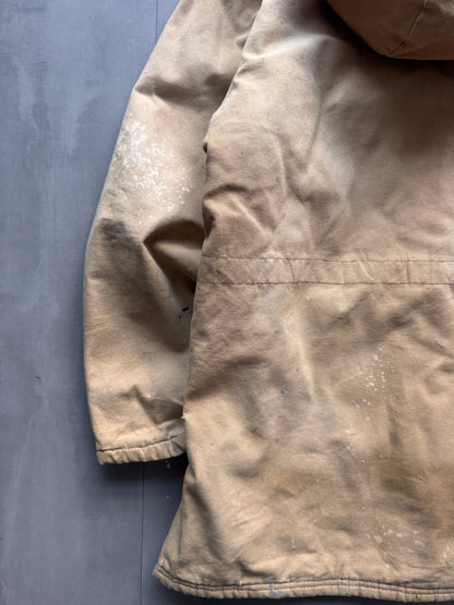 VINTAGE WORK KING TAN HOODED WORK JACKET - M