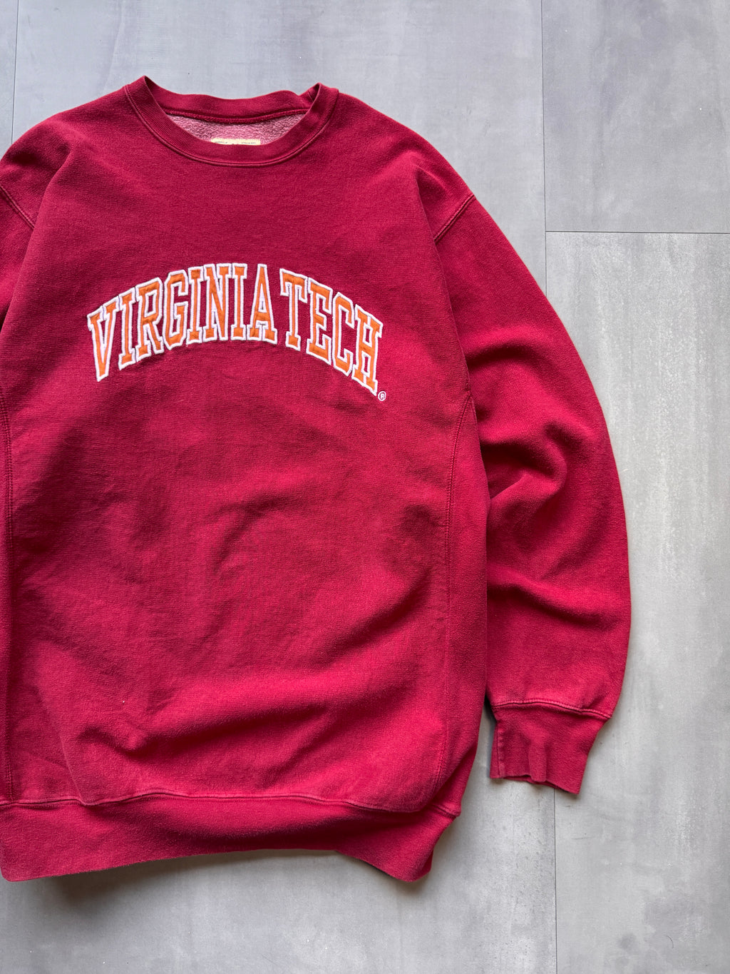 VINTAGE STEVE & BARRY'S VIRGINIA TECH HEAVYWEIGHT SWEATER - XXLARGE
