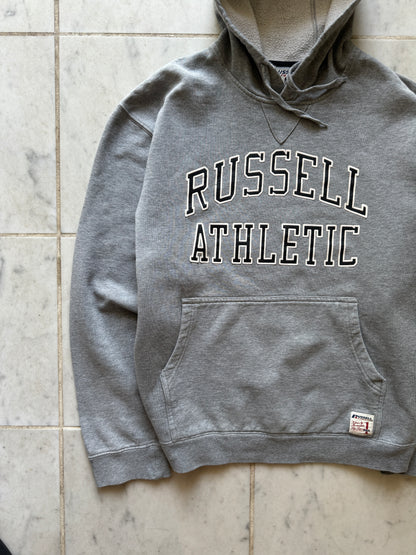 RUSSEL ATHLETICS GREY HOODIE - LARGE