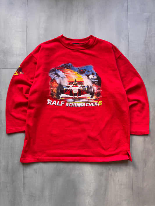 VINTAGE F1 RALF SCHUMACHER RED SWEATER - M