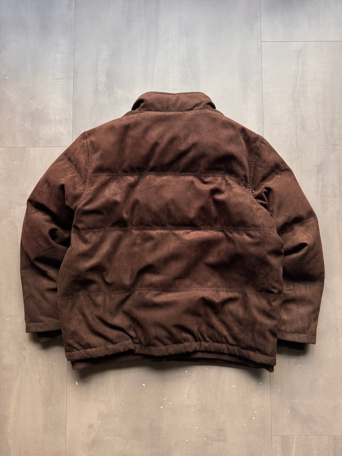 VINTAGE COLUMBIA SPORTSWEAR SUEDE PADDED JACKET - XL