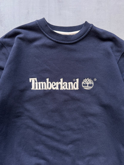 VINTAGE TIMBERLAND NAVY SWEATER - SMALL