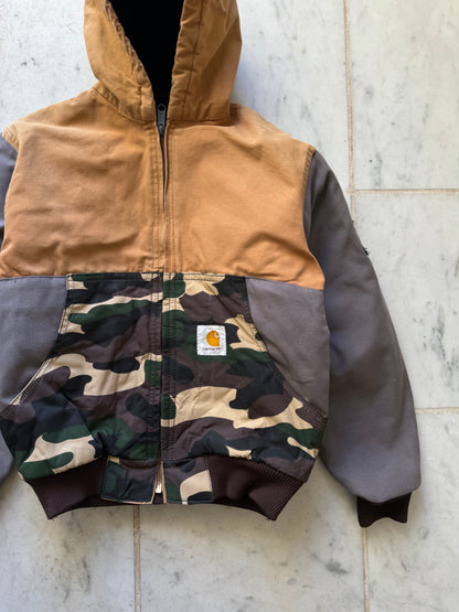 CARHARTT REWORKED CAMO PATTERN ACTIVE JACKET - XSMALL