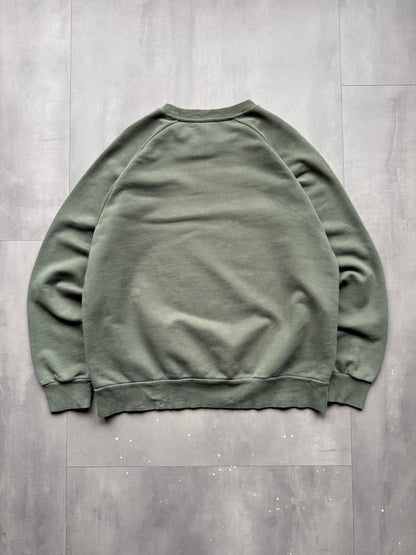 VINTAGE JEEP GREEN SWEATER - L