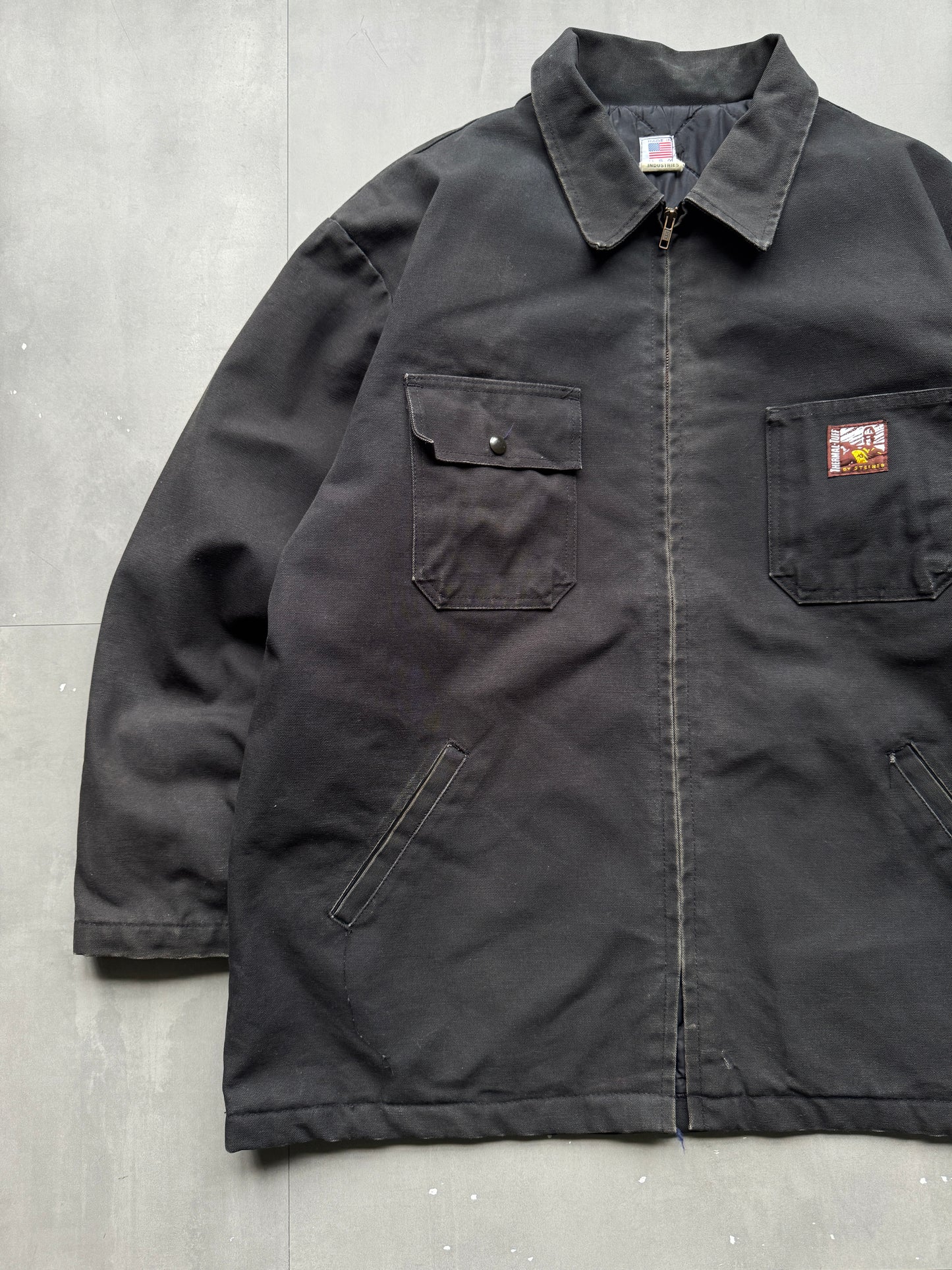 VINTAGE STEINER INDUSTRIES GREY CHORE JACKET - XL