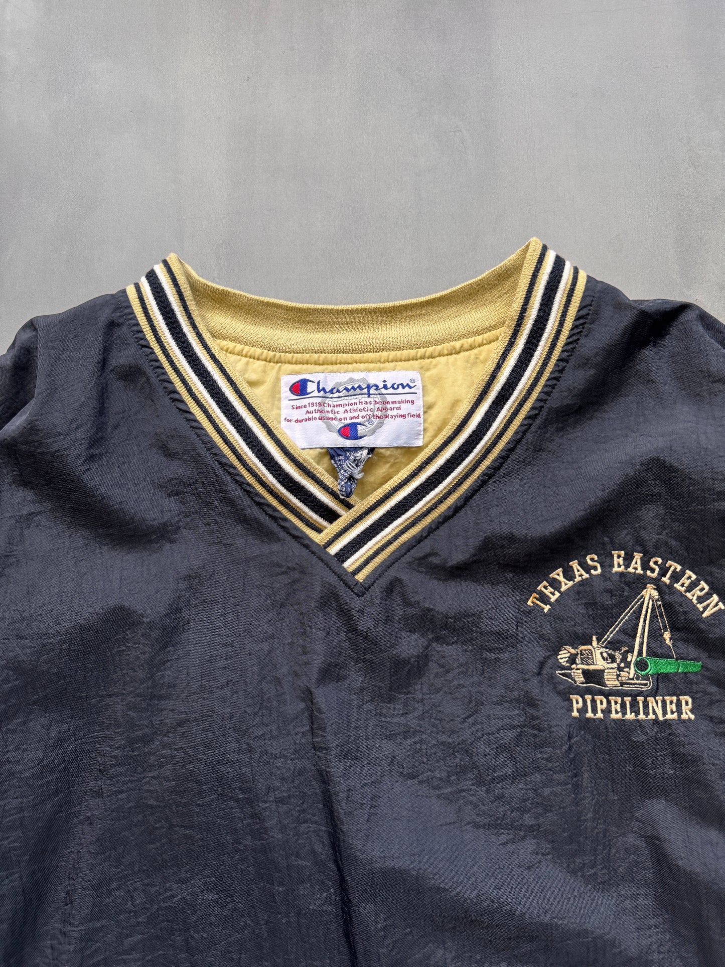 VINTAGE CHAMPION BLACK WINDBREAKER - XXL