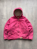VINTAGE SMITHS PINK SHERPA LINED ACTIVE JACKET - M