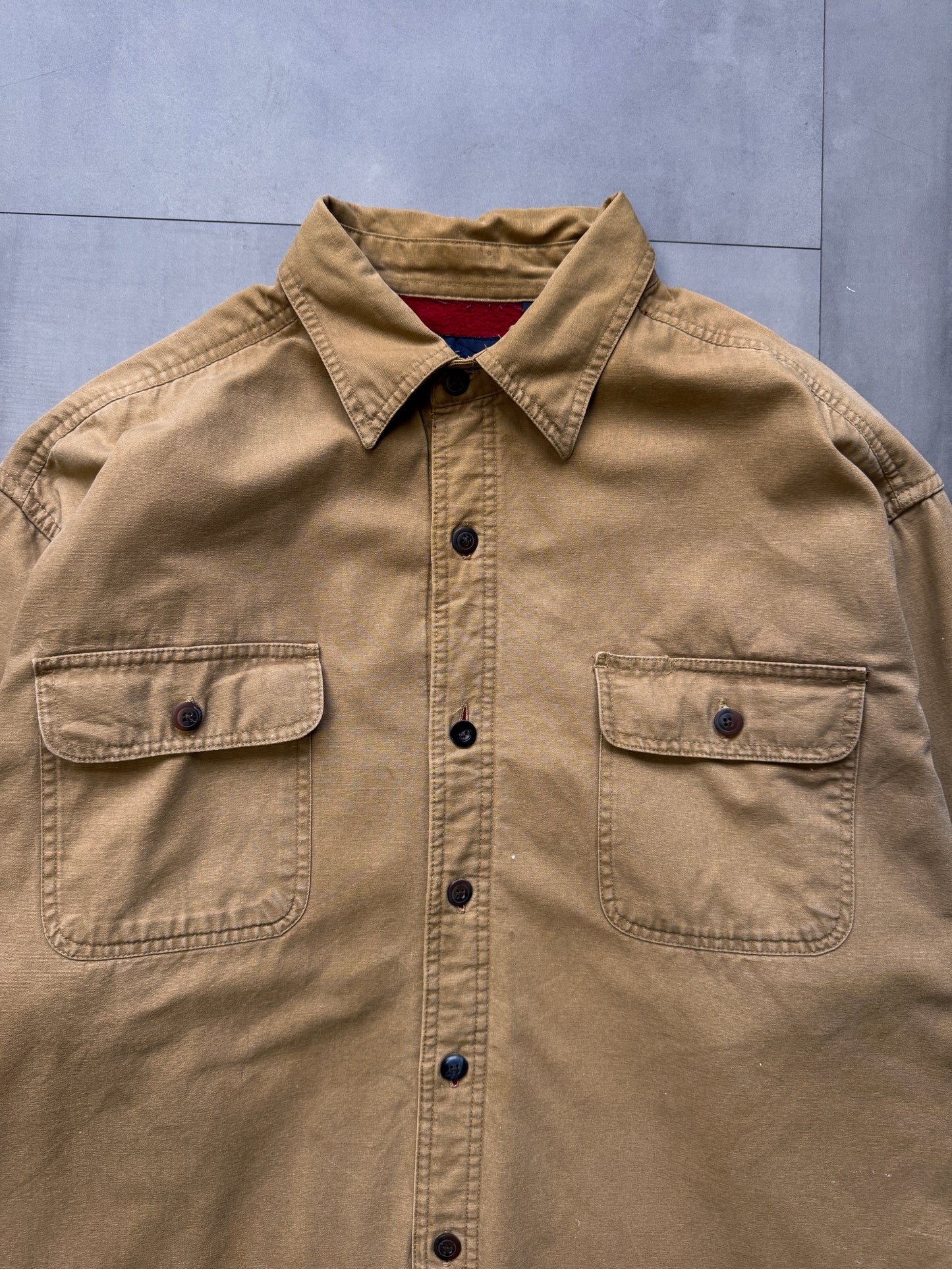 VINTAGE TAN WORK JACKET - XXLARGE