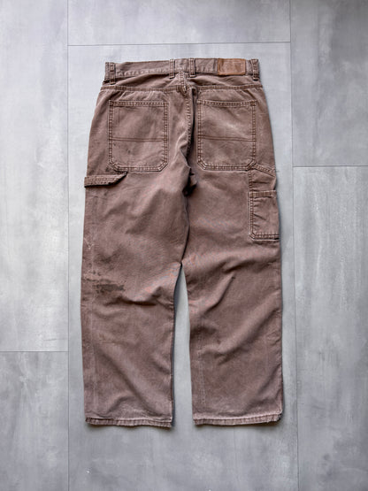 VINTAGE SCHMIDT BROWN CARPENTER PANTS - 30